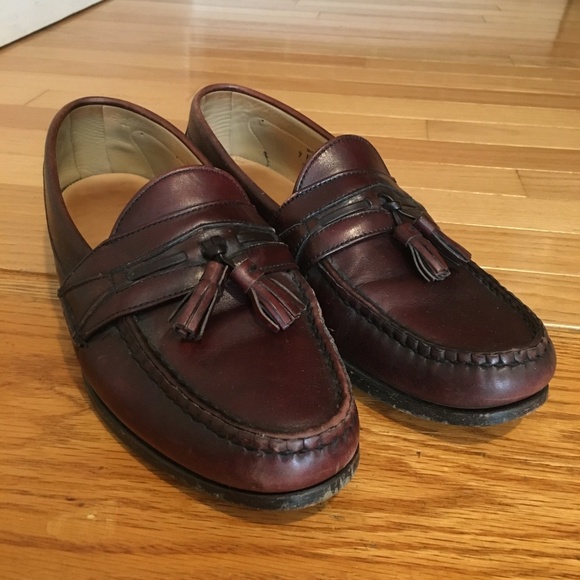 Footjoy Mens Tassel Dress Loafer Size 9 Burgundy - Picture 3 of 8